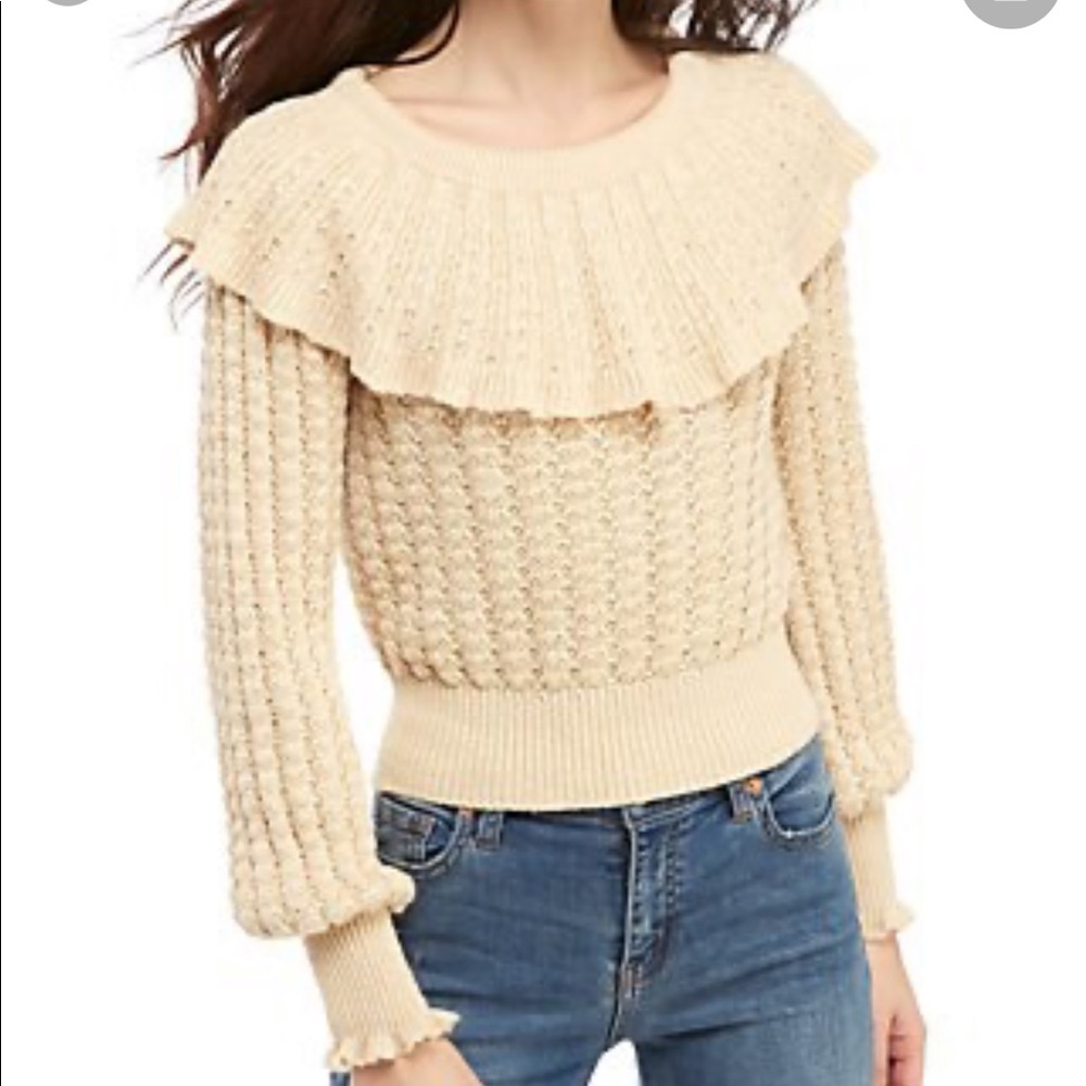 Free People Crazy In Love Ruffle Top